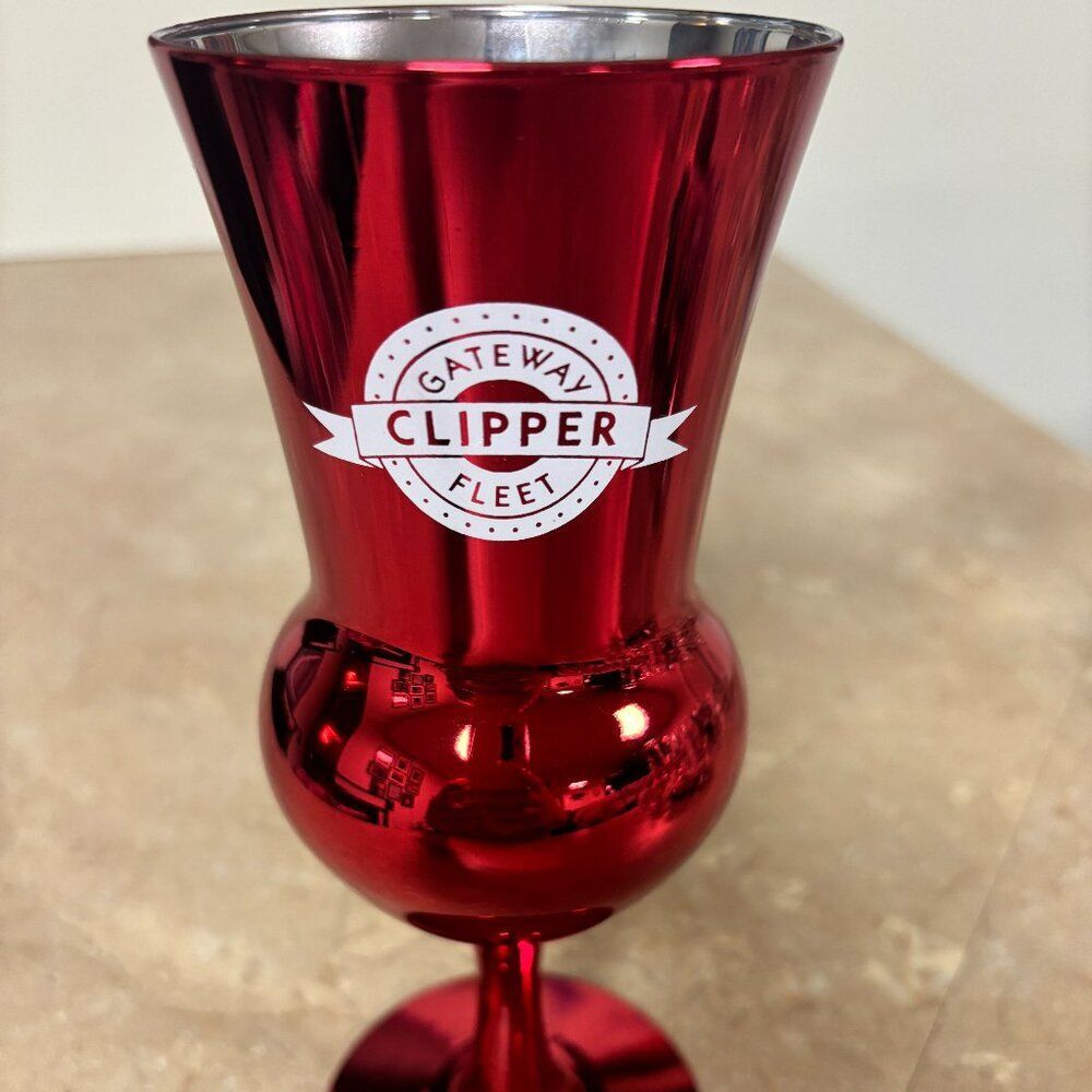 RARE 2000 Gateway Clipper Millenium Cocktail Glass Goblet